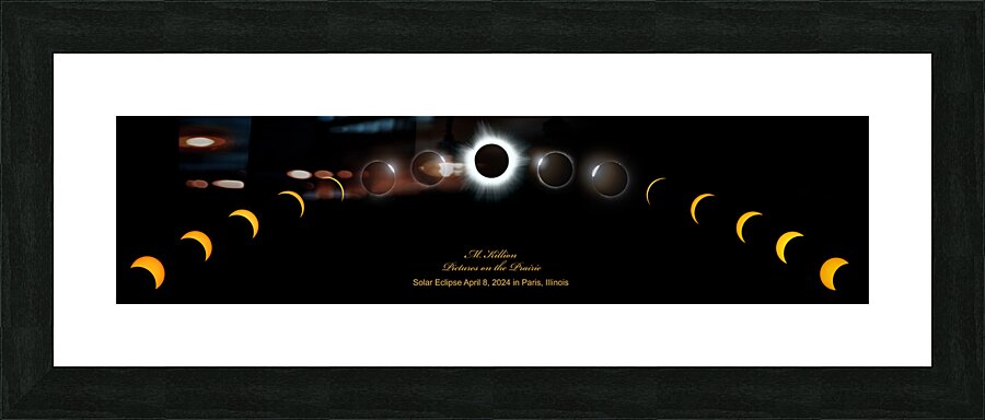 Solar Eclipse 2024  Picture Frame print