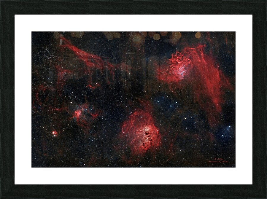 Flaming Star Nebula  Picture Frame print