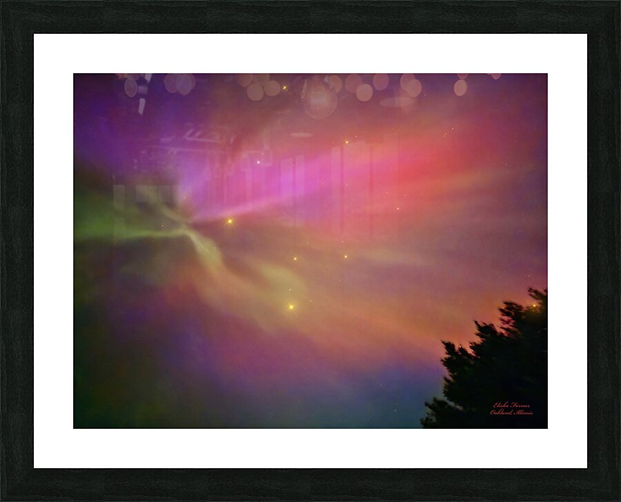 Starburst  Aurora by Elisha Farmer  Picture Frame print