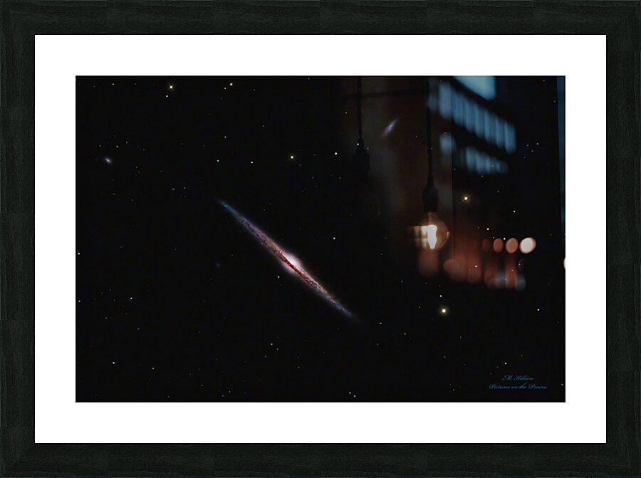 The Needle Galaxy  Picture Frame print