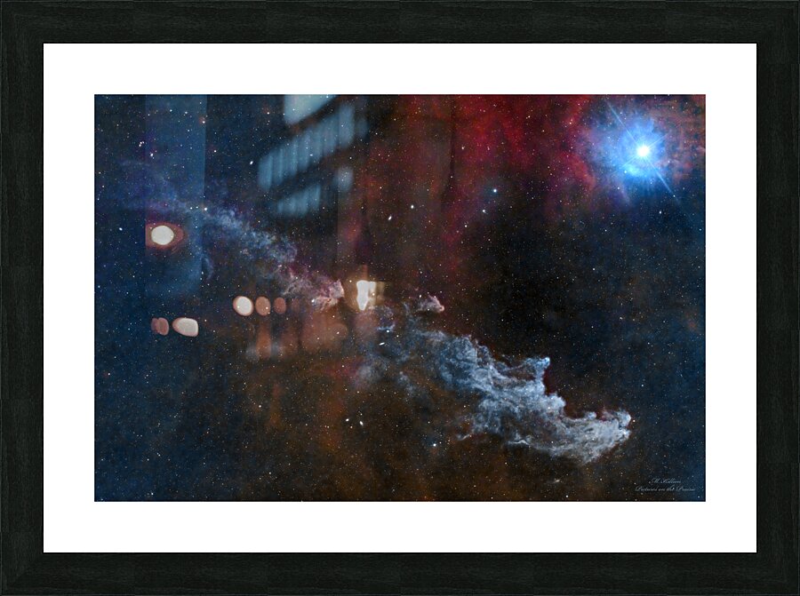 Witch Head Nebula horizontal Picture Frame print