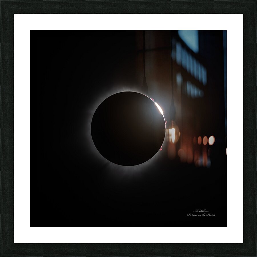 Diamond Ring-2024 Solar Eclipse Picture Frame print