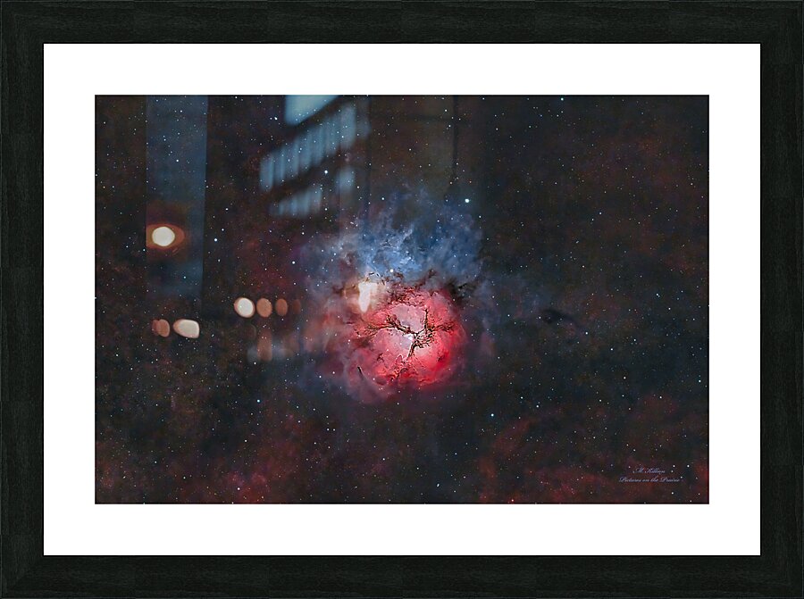Trifid Nebula Picture Frame print