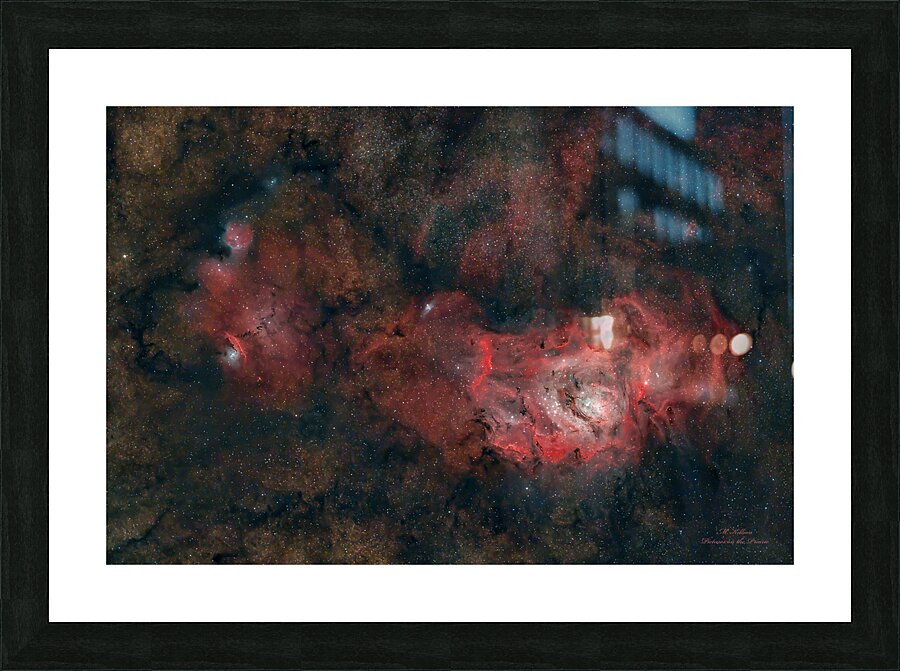 Lagoon Nebula Picture Frame print