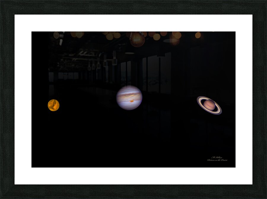 Mars Jupiter Saturn Picture Frame print