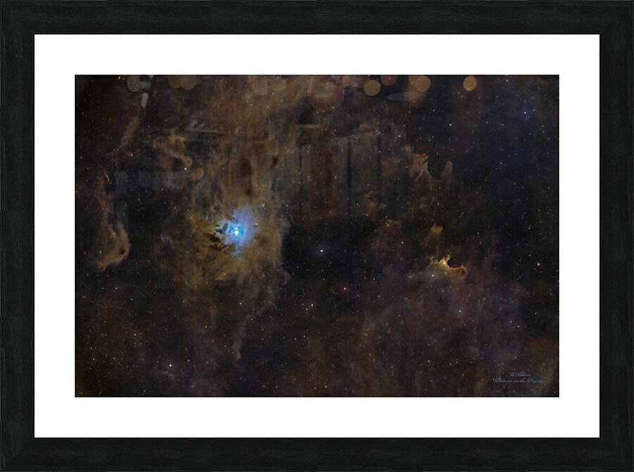 Iris & Ghost Nebulae Picture Frame print
