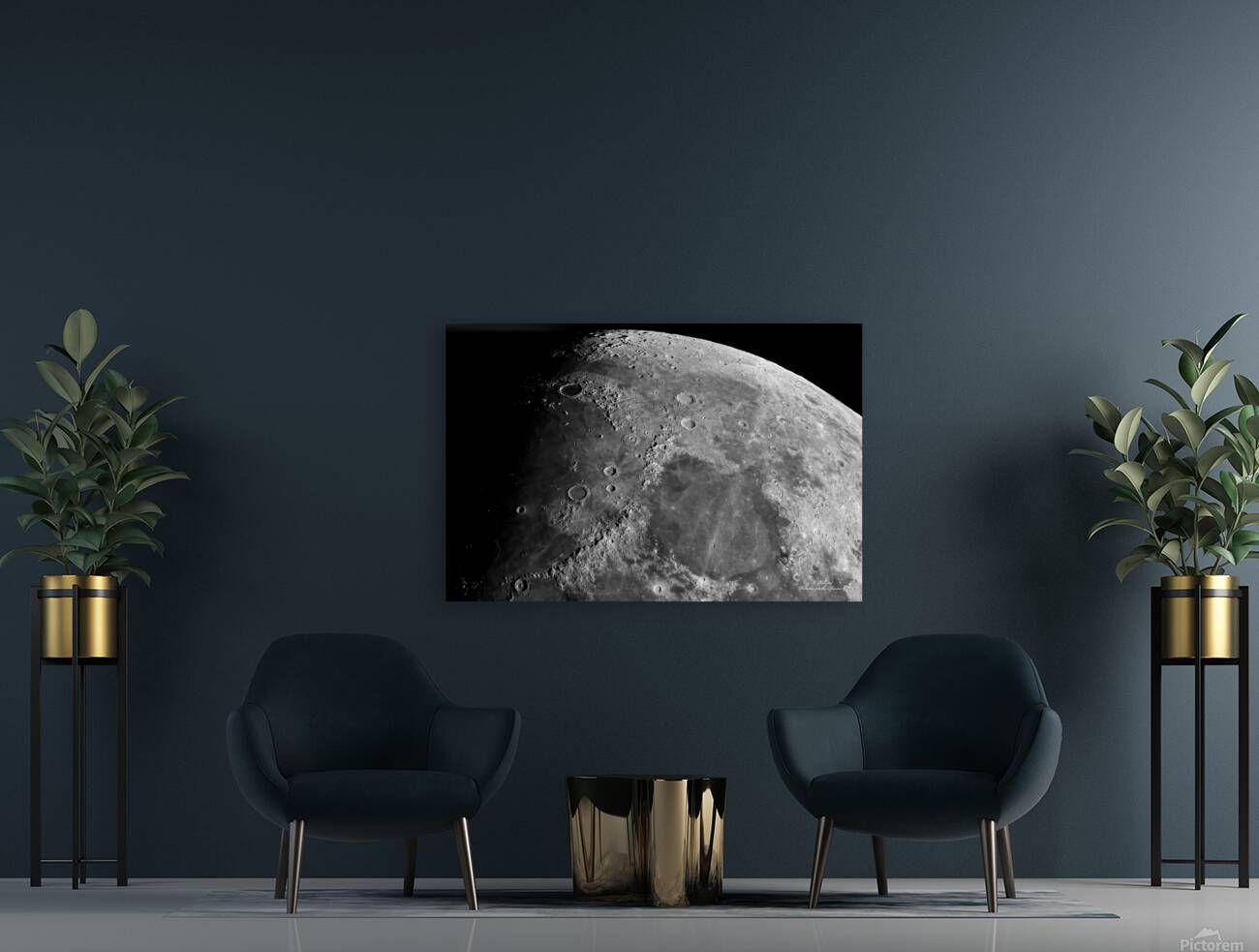 Moon Mountains Reproduction