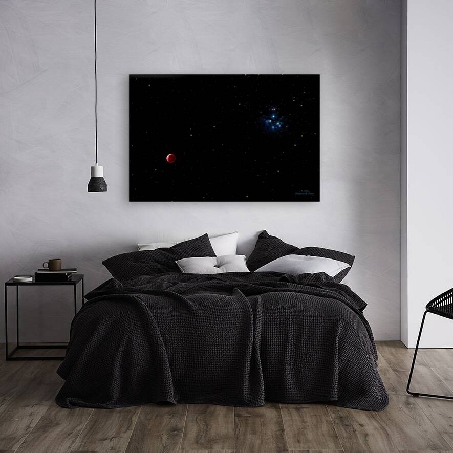 Lunar Eclipse & Pleaides  Reproduction