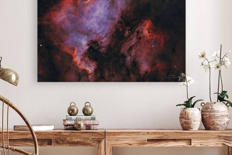  North American and Pelican Nebulae by Mark Killion