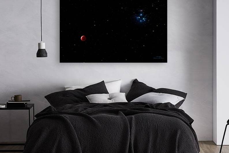 Lunar Eclipse & Pleaides  by Mark Killion