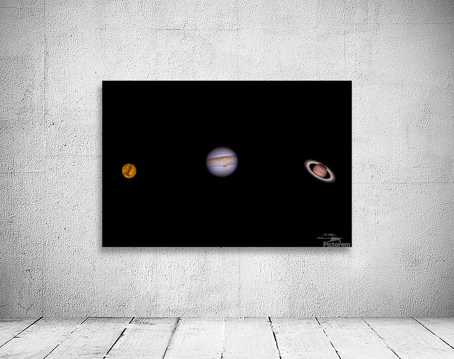 Mars Jupiter Saturn Wall Preview