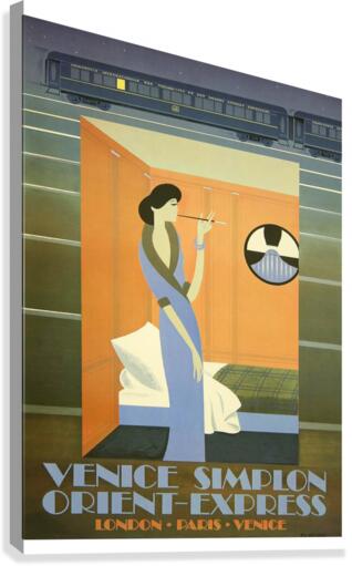 Woman Inside Couchette Wagon Canvas Print