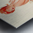Crying with Onion Metal print