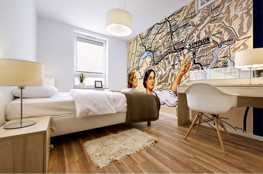 Simplon Mural print