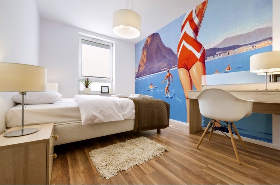Lugano Lido Mural print