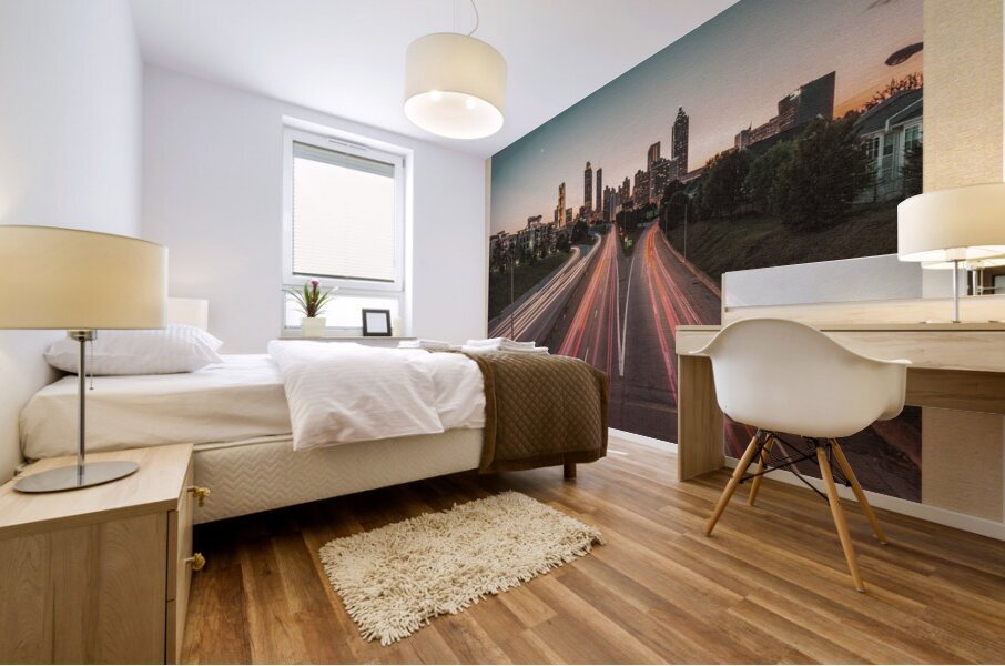 Atlanta  City Lights Mural print