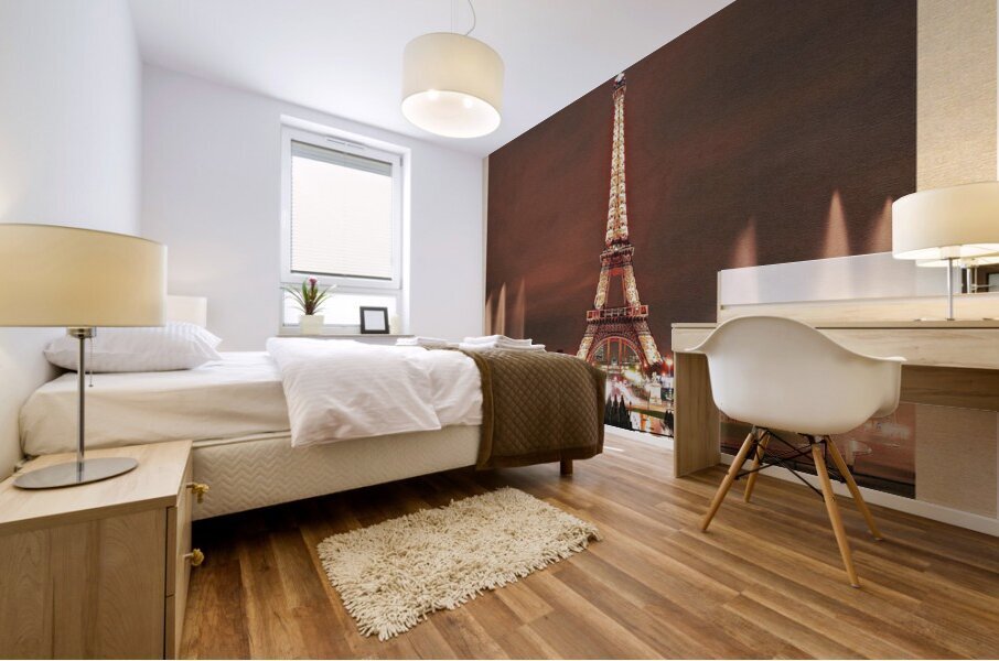 Paris by Night Mural print