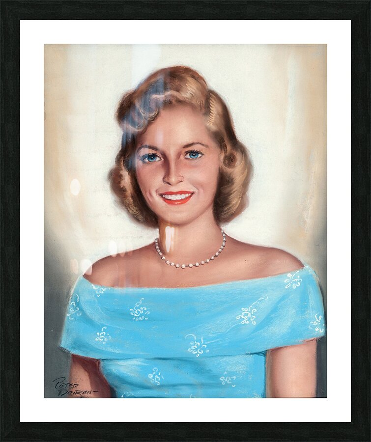 Female Portrait Picture Frame print