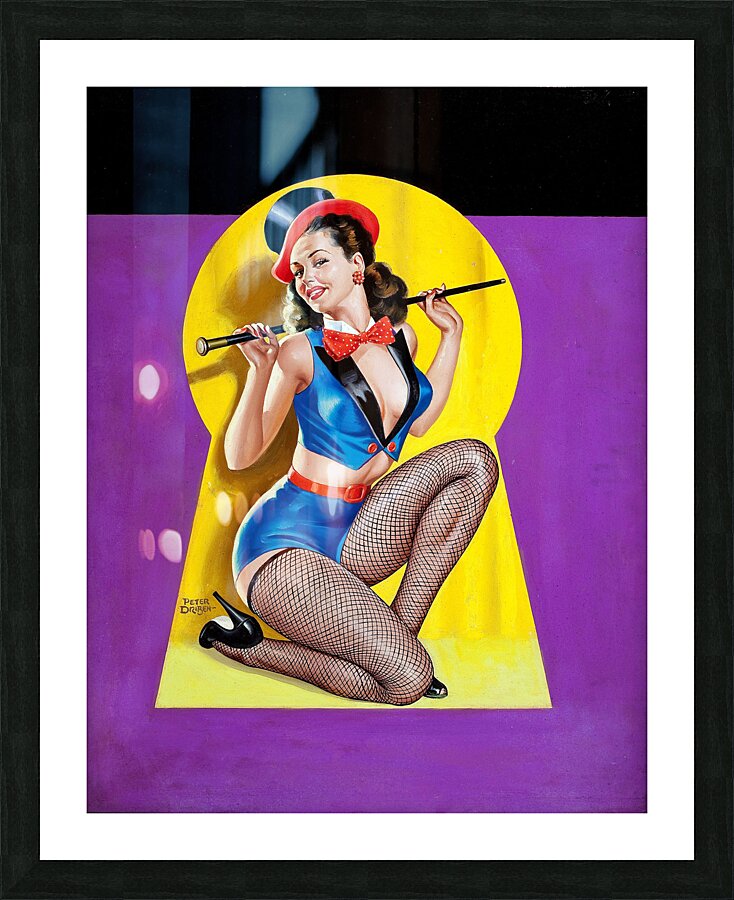 Keyhole Dancer Picture Frame print