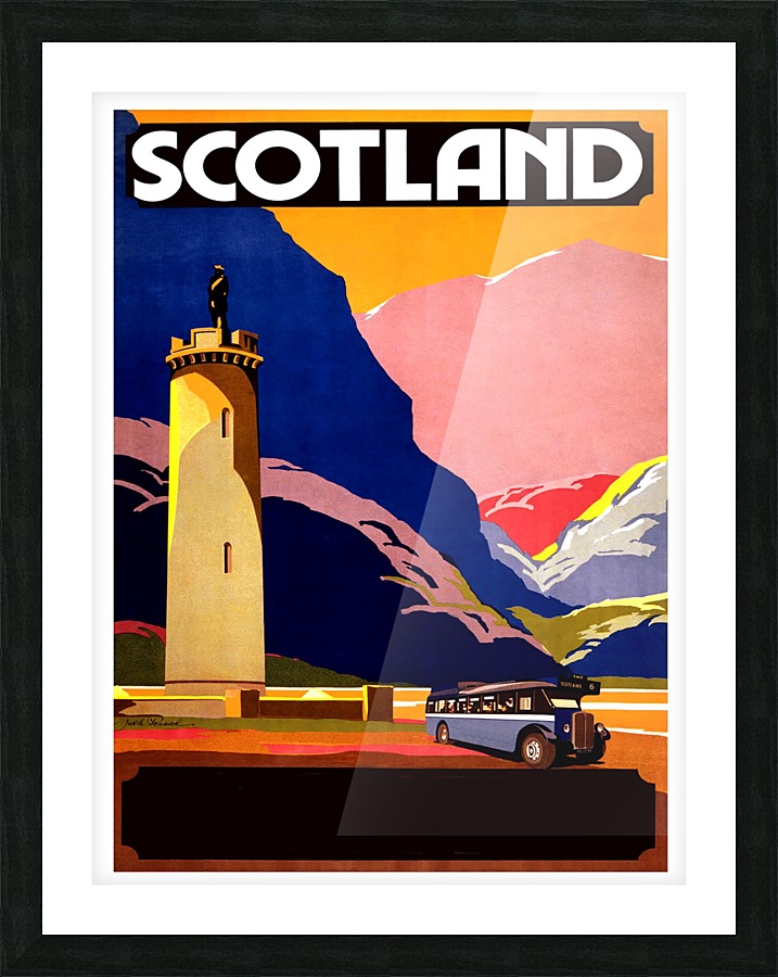 Scotland Picture Frame print