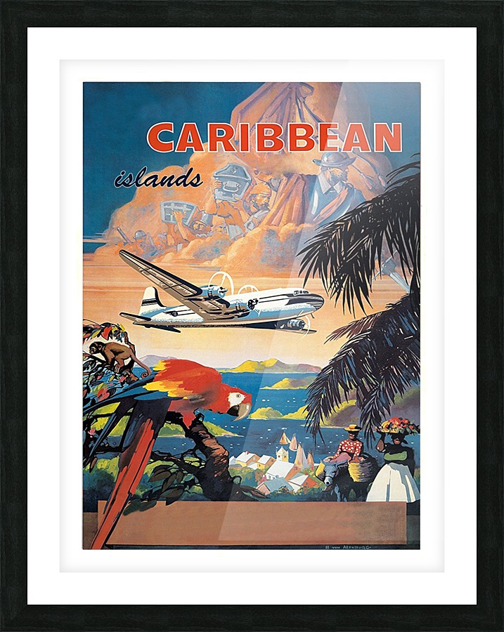 Caribbean Islands Picture Frame print