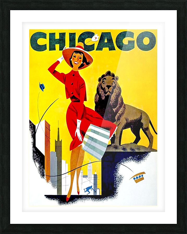 Chicago Picture Frame print