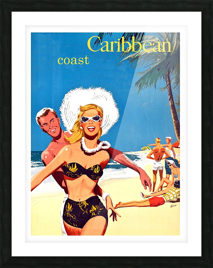 Caribbean Coast Picture Frame print