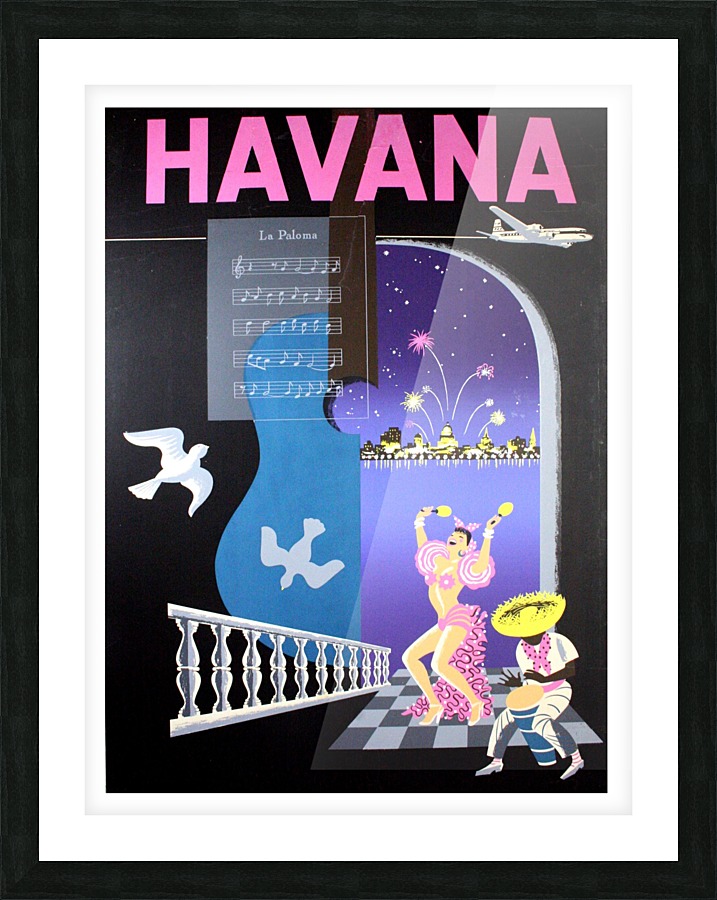 Havana Night Picture Frame print