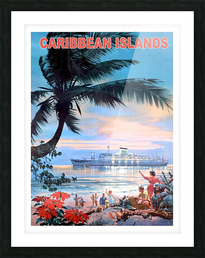 Caribbean Islands Picture Frame print