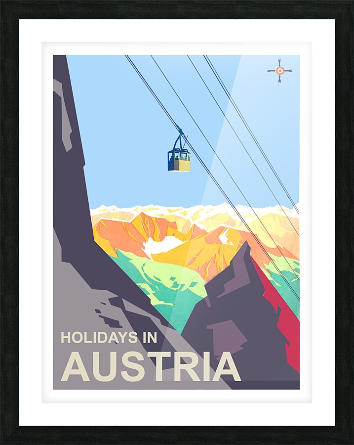 Holidays in Austria Picture Frame print