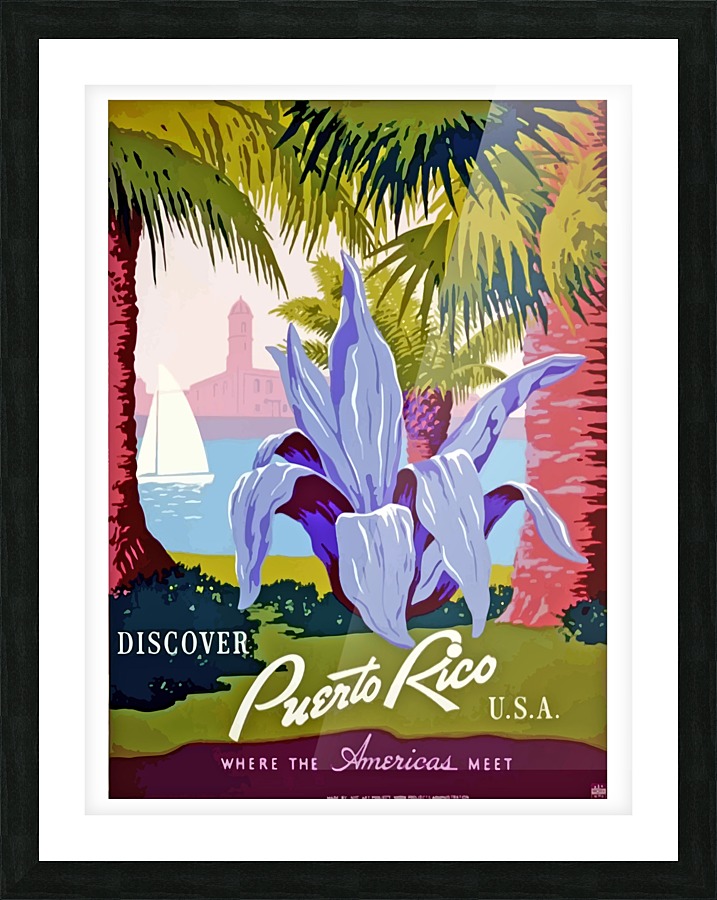 Discover Puerto Rico Picture Frame print