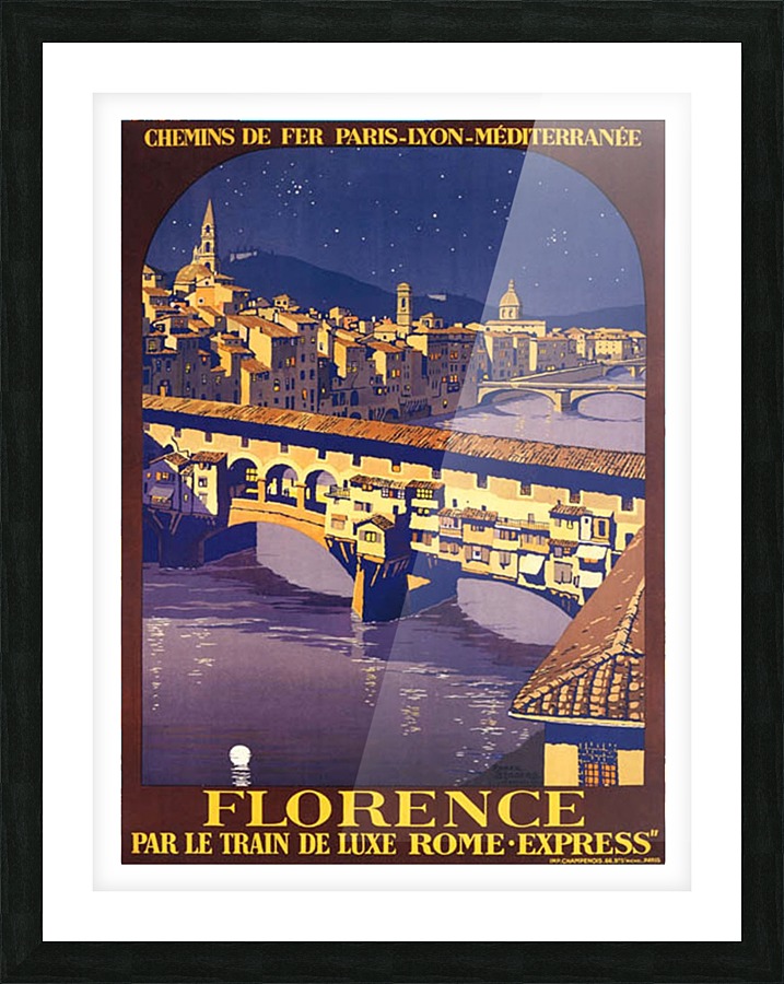 Night in Florence Picture Frame print