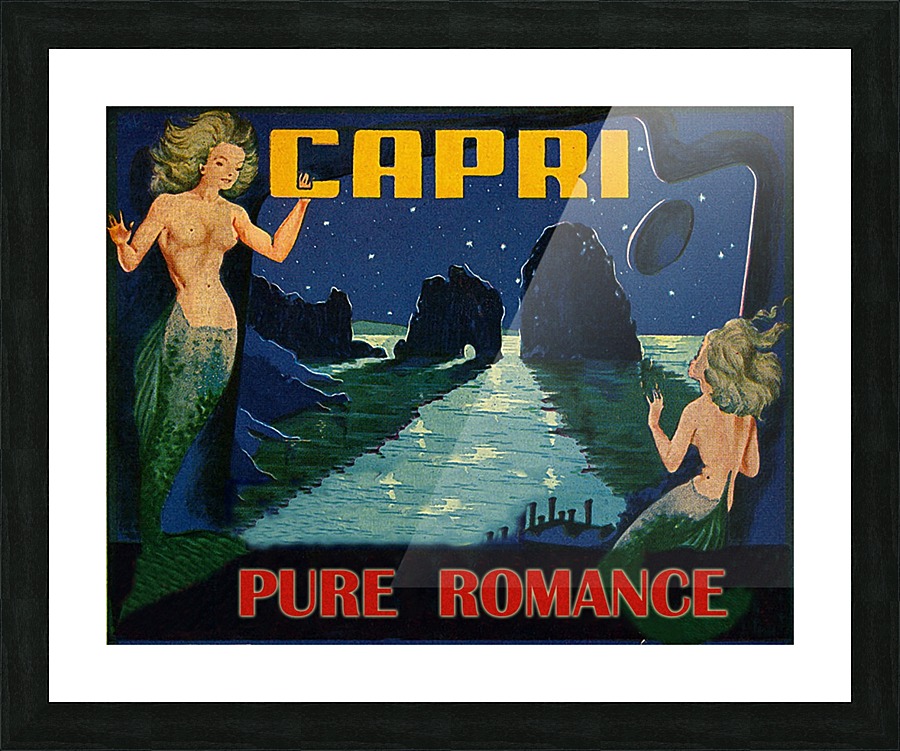 Capri Mermaids Picture Frame print