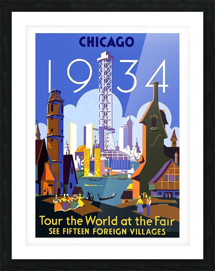 Chicago World Fair Picture Frame print