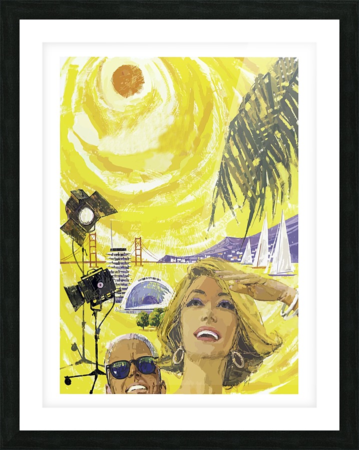 California Beach Picture Frame print
