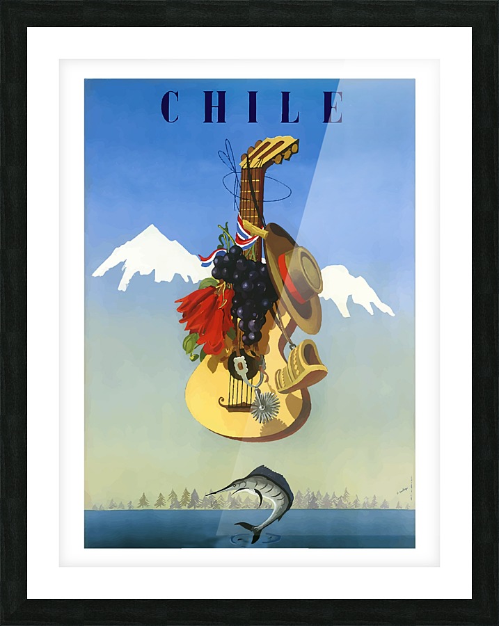 Chile Picture Frame print