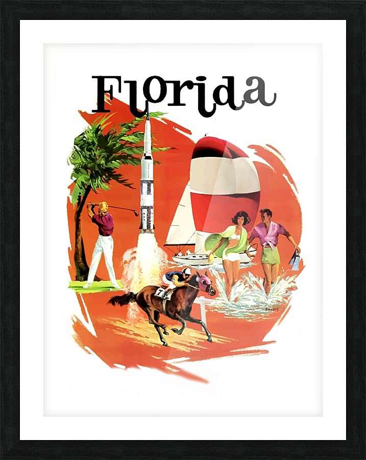 Florida Picture Frame print