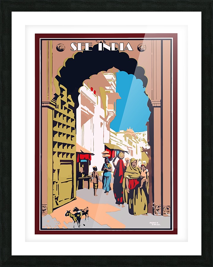 See India Picture Frame print