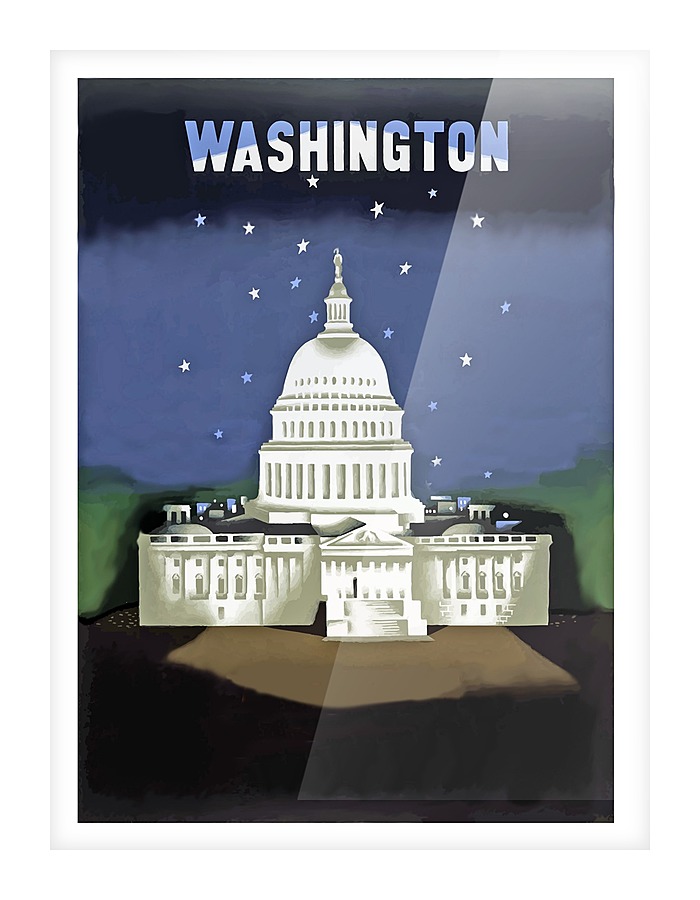 Washington Picture Frame print