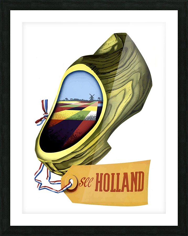 Big Holland Clog Picture Frame print