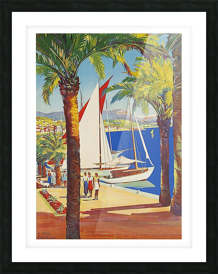 Mediterranean Coast Picture Frame print