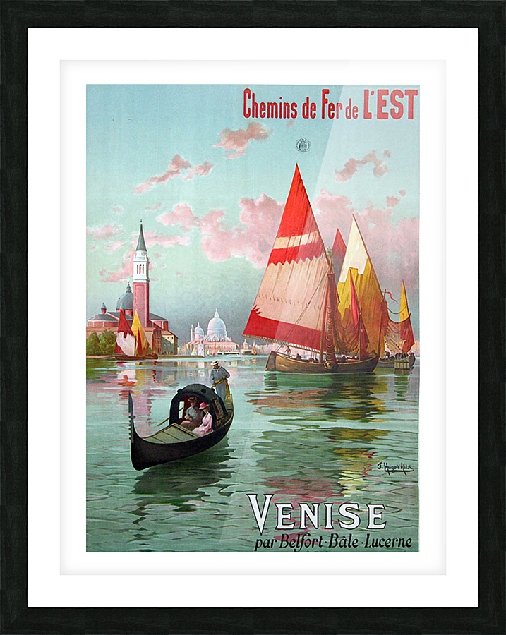 Sailing in Venice Picture Frame print