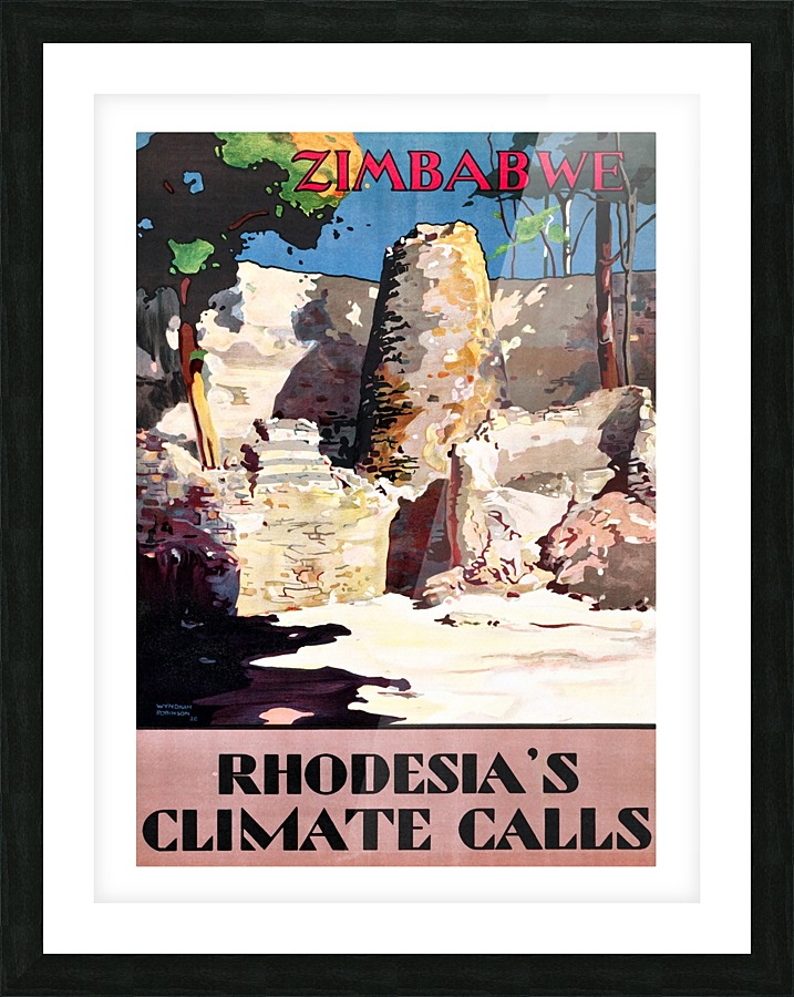Zimbabwe Picture Frame print