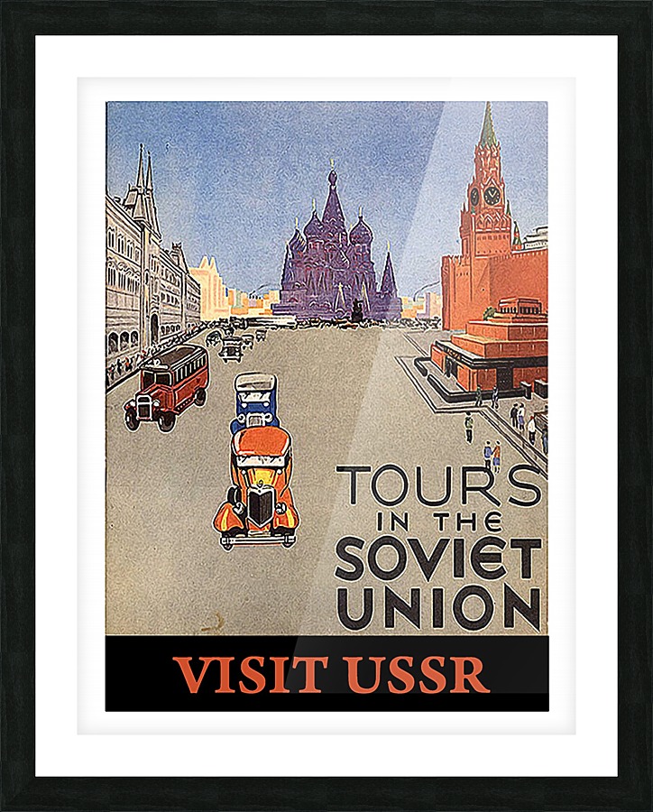 Tours in Soviet Union Picture Frame print