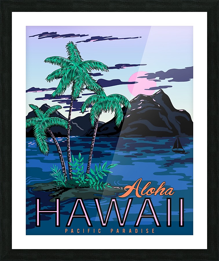 Aloha Hawaii Picture Frame print