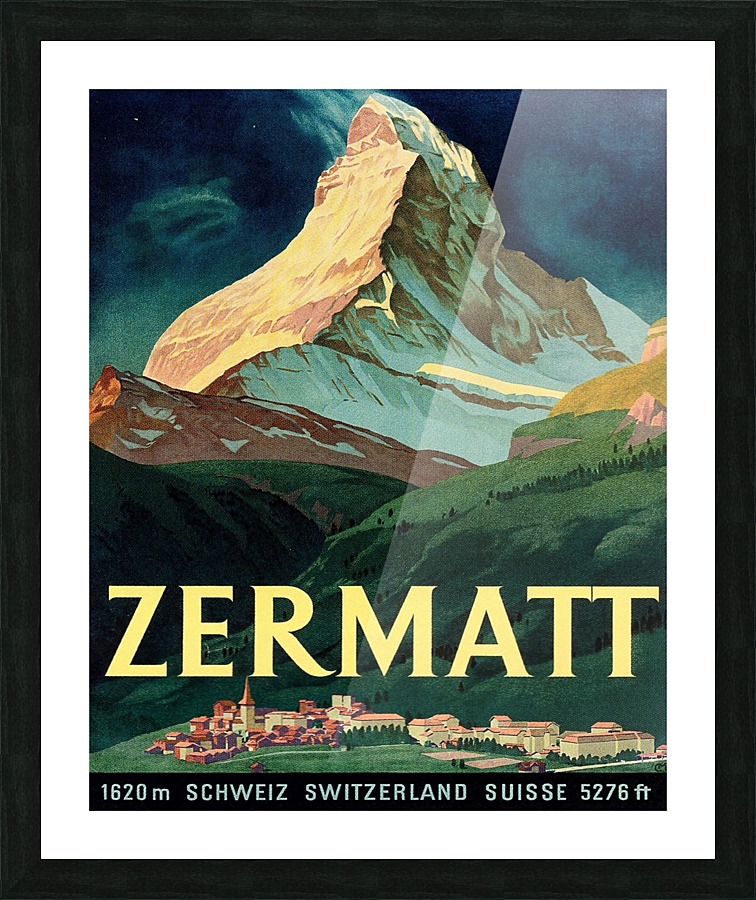 Zermatt Picture Frame print