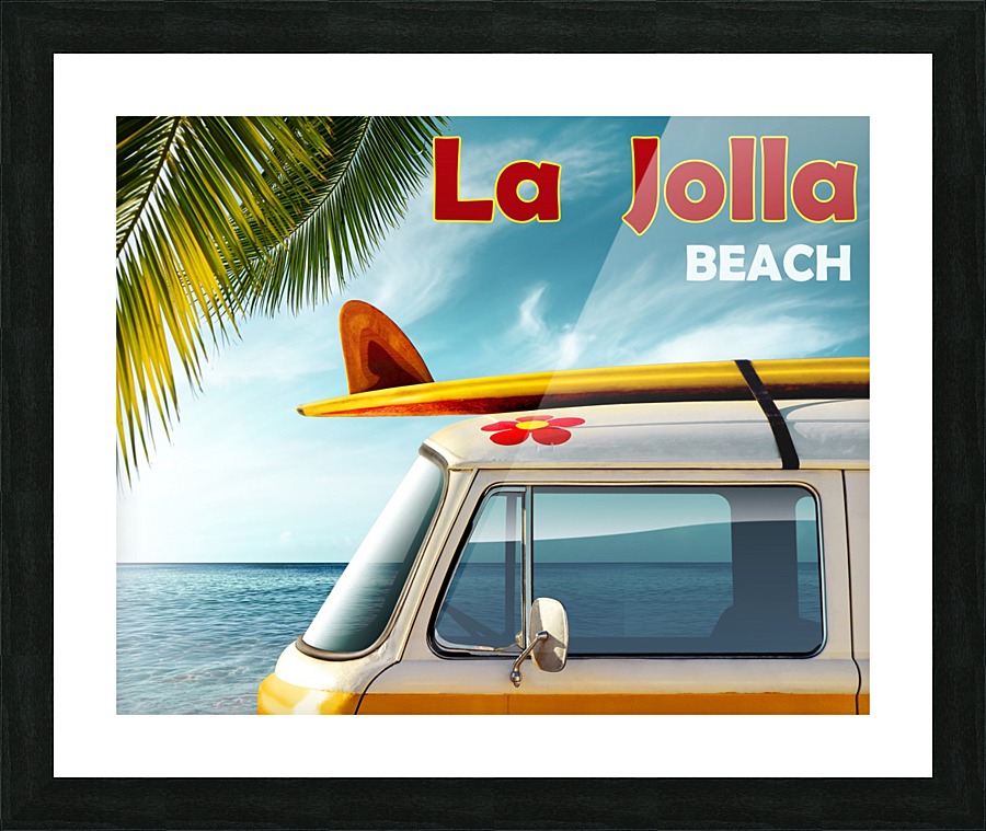 La Jolla Beach Picture Frame print