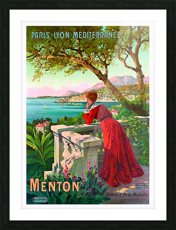 Menton Picture Frame print
