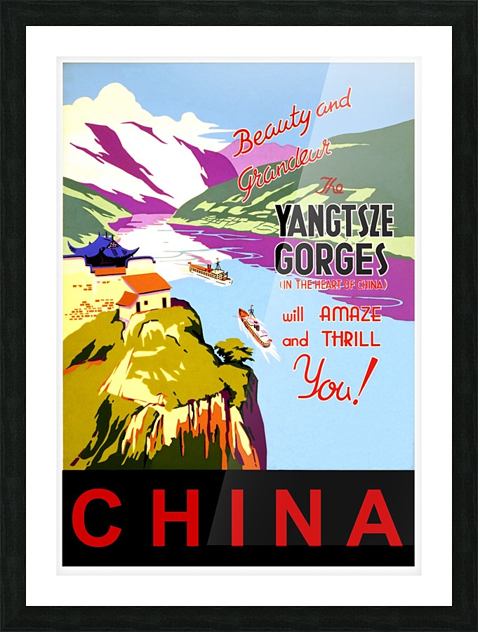 Yangtze river Picture Frame print