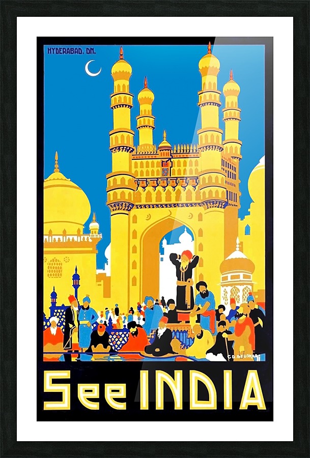India Picture Frame print
